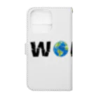 Ａ’ｚｗｏｒｋＳのWORLD(英字＋１シリーズ) Book-Style Smartphone Case :back