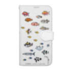 しまのなかまfromIRIOMOTEのらくがきしまのなかま魚類（14 Pro-14 Pro Max,15 Pro-15 Pro Max） Book-Style Smartphone Case