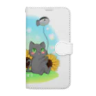 ねこほうチャンネル公式グッズのハムマロ11歳バースデイ Book-Style Smartphone Case