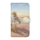 サトウノリコ*のsunrise beach Book-Style Smartphone Case