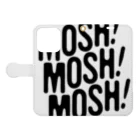 「MOSH! MOSH! MOSH!」のMOSH! MOSH! MOSH!  手帳型スマホケースを開いた場合(外側)