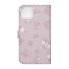 hikari_graphicsの園の生活　PINK Book-Style Smartphone Case :back