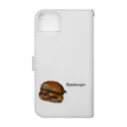 sirotaka storeのハンバーガー Book-Style Smartphone Case :back