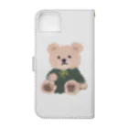 ほんのり偉そうなクマのほんのり偉そうなクマさん Book-Style Smartphone Case :back