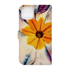 Anna’s galleryのFunky Flower Book-Style Smartphone Case :back