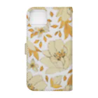 orange_honeyの花柄22 Book-Style Smartphone Case :back