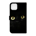 ねこねこのBlack cat 黒猫　🐈‍⬛ 手帳型スマホケースの裏面