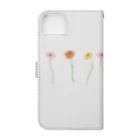 mon  parfaitのspring flowers 2 手帳型スマホケースの裏面