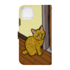 toru_utsunomiyaの猫のななちゃん Book-Style Smartphone Case :back