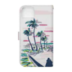 N-huluのサンセットビーチ🌴② Book-Style Smartphone Case :back