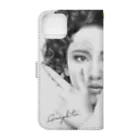 Graphiter〈グラファイター〉のCross Afro Girl Book-Style Smartphone Case :back