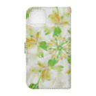 idumi-artの五角形☆花曼荼羅・安定とパワー増幅の五芒星 Book-Style Smartphone Case :back