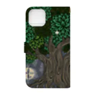 Art by herocca のTHE TREE art by herocca  Book-Style Smartphone Case :back