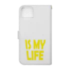 のんべぇの語り場(ダブルダッチクラブSTEPUP)のDRINKING IS MY LIFE ー酒とは命ー Book-Style Smartphone Case :back