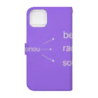 sauna blueのととのいのあと、どうする？ Book-Style Smartphone Case :back