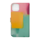 artisticのabstractペインティング Book-Style Smartphone Case :back