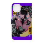 1616  -ｲﾁﾛｸｲﾁﾛｸ-の皐月-躑躅(purple) Book-Style Smartphone Case :back