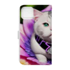 spaceinudogのflowernekocat15 Book-Style Smartphone Case :back