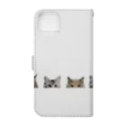 Art-soulの可愛い猫ちゃん達 Book-Style Smartphone Case :back