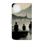 Spl_MuteのFishing For Fuji Book-Style Smartphone Case :back