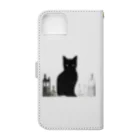 Spl_MuteのFrench cat Book-Style Smartphone Case :back