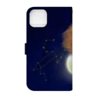 W’s fragmentのstarry sky of LEO Book-Style Smartphone Case :back
