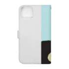 yuru.natu.artの『覗いてるチッチたち』 Book-Style Smartphone Case :back