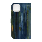 c5watercolorの水彩ペイント・夜にとける Book-Style Smartphone Case :back
