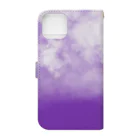 IHYLIのSky/purple Book-Style Smartphone Case :back