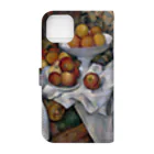 世界美術商店のリンゴとオレンジ / Apples and Oranges Book-Style Smartphone Case :back