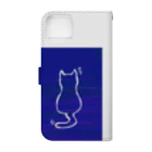 1080shopのねこ Book-Style Smartphone Case :back