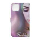 💖宇宙整体♪🌈♪こころからだチャンネル♪💖のuniversal Princess〜Goddess of Mercy〜 Book-Style Smartphone Case :back