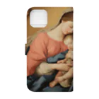 世界美術商店のマドンナと子供と天使たち / Madonna with Child and Angels Book-Style Smartphone Case :back