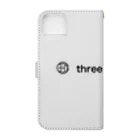 331 three two oneの331ロゴ Book-Style Smartphone Case :back