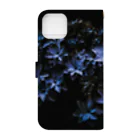 FUYUGITUNE-officialの紫陽花 宵闇青藍 Book-Style Smartphone Case :back