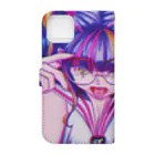 モダンラヂオの【昭和ヤンキー少女】 Book-Style Smartphone Case :back