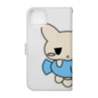 ムスっと！のピエんとねこさん Book-Style Smartphone Case :back