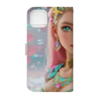 💖宇宙整体♪🌈♪こころからだチャンネル♪💖のmermaid Princess LARA Book-Style Smartphone Case :back