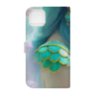 💖宇宙整体♪🌈♪こころからだチャンネル♪💖のMermaid from the sea LARA Book-Style Smartphone Case :back