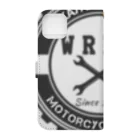 いちみるshopのWRMT BLACK LOGO Book-Style Smartphone Case :back