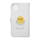 愉快な仲間たちのLittle Chick 手帳型スマホケースの裏面