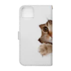 ただの猫好きのWhite Free Cute Funny Cat T-shirt Book-Style Smartphone Case :back