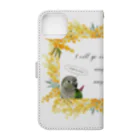 mariechan_koboの072 go with ウロコインコノーマル  Book-Style Smartphone Case :back