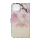 I miss you の河津桜 Book-Style Smartphone Case :back