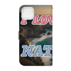 wataru-ingのI LOVE NATURE Book-Style Smartphone Case :back