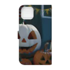 いらすとグッズのハッピーハロウィン Book-Style Smartphone Case :back