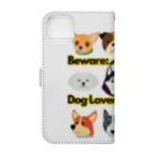 BarkingBeatsのBeware: Dog Lover Zone Book-Style Smartphone Case :back