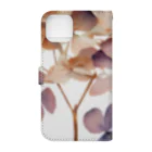 Atelier Petrichor Forestのアジサイ Hydrangea Book-Style Smartphone Case :back