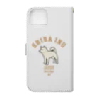 LONESOME TYPE ススのLove❤️Dogs（柴犬・白） Book-Style Smartphone Case :back