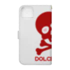 DOLCEOSSOのDOLCE OSSO "ドルチェ オッソ”　レッド Book-Style Smartphone Case :back